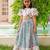 Blue cotton printed blouse and Lehenga for girls
