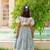 Blue cotton printed blouse and Lehenga for girls