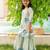 Blue cotton printed kurta palazzo and duppata for girls