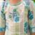 Blue cotton printed kurta palazzo and duppata for girls