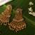 Gold plated temple dangler earrings