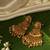 Gold plated temple dangler earrings