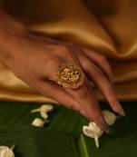 Gold plated temple ring
