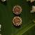 Gold plated temple stud earrings
