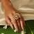 Gold plated temple ring