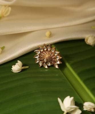 Gold plated temple ring 4