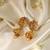 Gold plated temple jhumkas