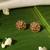 Gold plated temple stud earrings