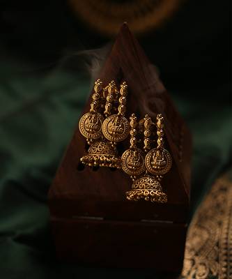 Gold plated temple necklace set 5