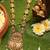 Gold plated temple necklace set