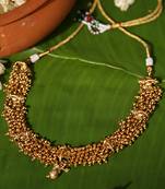 Gold plated temple necklace set