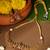 Gold plated red stone temple necklace set
