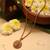 Gold plated temple pendant necklace set