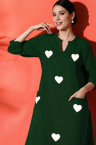 Aaysa Women Embroidery Pure Cotton Kurta with Trouser