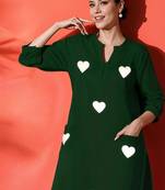  Women Embroidery Pure Cotton Kurta with Trouser