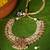 Gold plated multicolor temple pearl necklace set