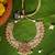 Gold plated multicolor temple pearl necklace set