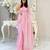 baby pink heavy sequance embroidery work georgette saree with blouse piece