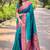 rama Woven paithani meenakari designer paithani silk saree with blouse piece