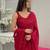 maroon heavy sequance embroidery work georgette saree with blouse piece
