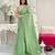 pista heavy sequance embroidery work georgette saree with blouse piece
