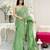 pista heavy sequance embroidery work georgette saree with blouse piece