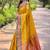 mustard woven paithani meenakari designer paithani silk saree with blouse piece