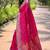 pink Woven paithani meenakari designer paithani silk saree with blouse piece