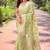 pista weaving meenakari jaal designer organza saree with blouse piece