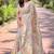 grey weaving meenakari jaal designer organza saree with blouse piece