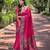 pink woven paithani designer paithani silk saree with blouse piece