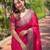 pink woven paithani designer paithani silk saree with blouse piece