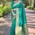 greenWoven jari designer Blended silk saree with blouse piece