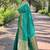 greenWoven jari designer Blended silk saree with blouse piece