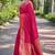 pink Woven jari designer banarasi silk saree with blouse piece