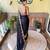 Navy Blue thread,sequance embroidery cut work vichitra silk saree with blouse piece