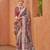 mouve  weaving designer,printed  p v silk saree with blouse piece