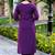 Women Gadhawal Fabric Thread & Handwork Kurta With Trousers