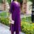 Women Gadhawal Fabric Thread & Handwork Kurta With Trousers