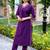 Women Gadhawal Fabric Thread & Handwork Kurta With Trousers