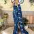 teal thread,sequance embroidery work georgette saree with blouse piece