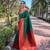 green  Woven jari designer soft silk saree with blouse piece