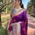 purple  Woven jari designer soft silk saree with blouse piece