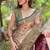 beige  Woven meenakari designer silk saree with blouse piece