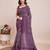 Purple weaving jari pallu,bandhani printed cotton silk saree with blouse piece