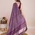 Purple weaving jari pallu,bandhani printed cotton silk saree with blouse piece