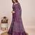 Purple weaving jari pallu,bandhani printed cotton silk saree with blouse piece