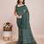 Green weaving jari pallu,bandhani printed cotton silk saree with blouse piece