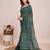 Green weaving jari pallu,bandhani printed cotton silk saree with blouse piece