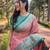 Pink Woven designer tissue silk saree with blouse piece